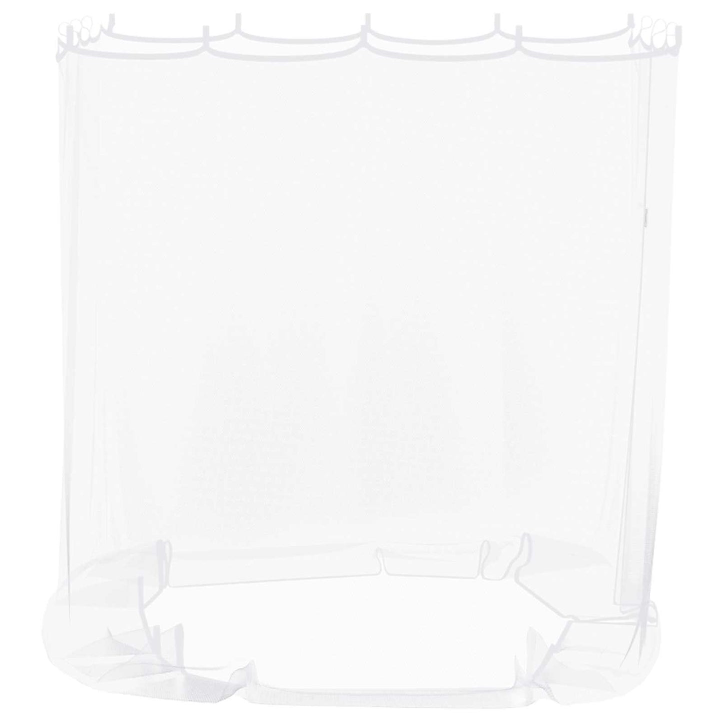 Myggnett for hagepavillon 220 mesh Hvit 2 x 2 x 2 m Polyester