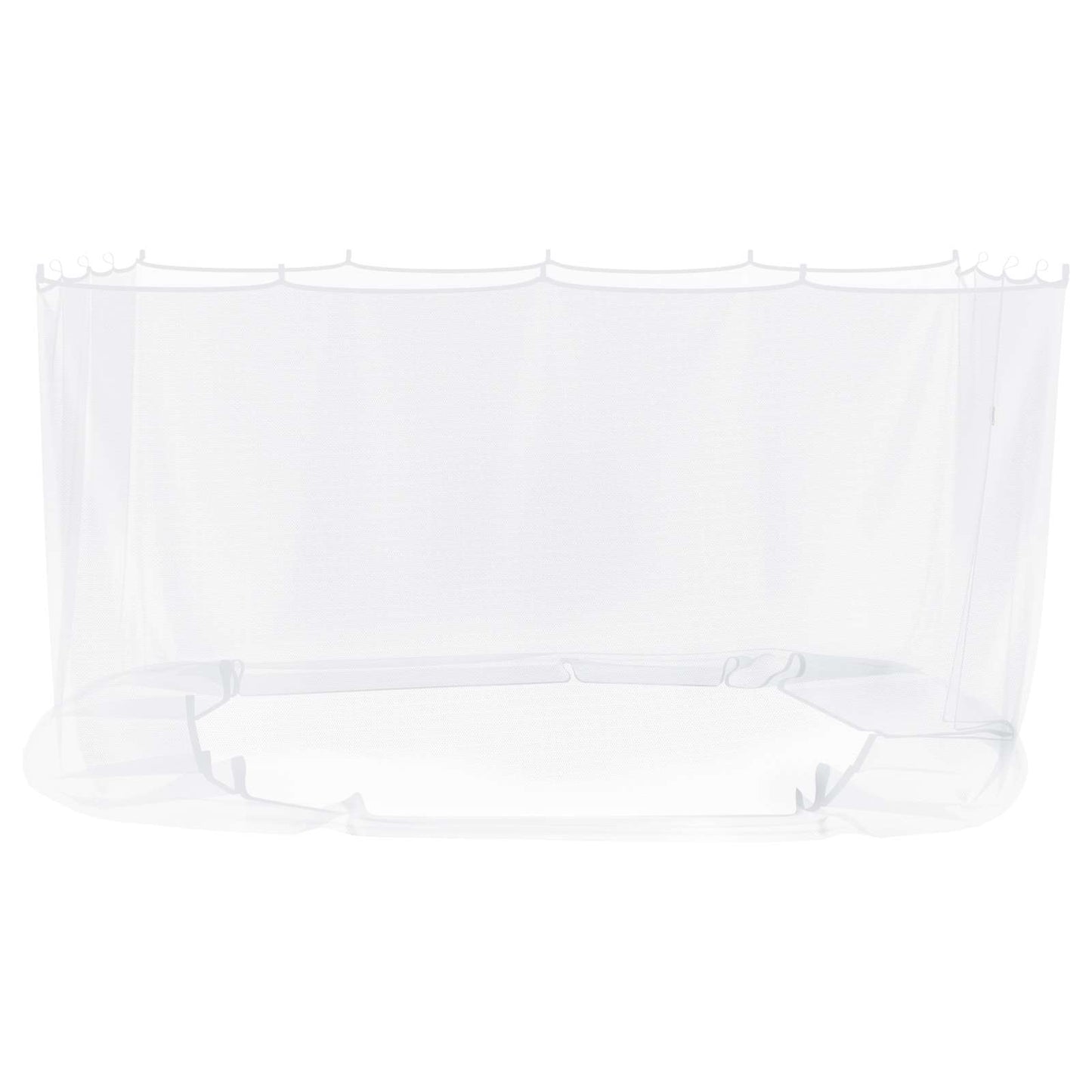Myggnett for hagepavillon 220 mesh Hvit 3,6 x 3 x 2 cm