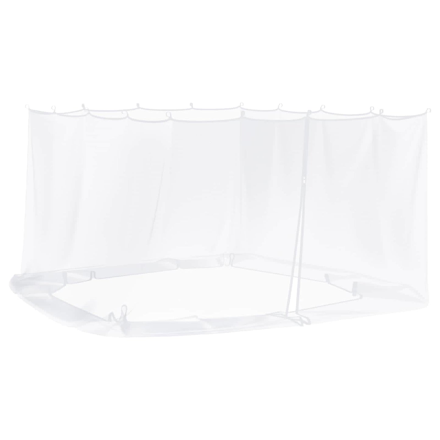 Myggnett for hagepavillon 220 mesh Hvit 3,6 x 3,6 x 2 cm