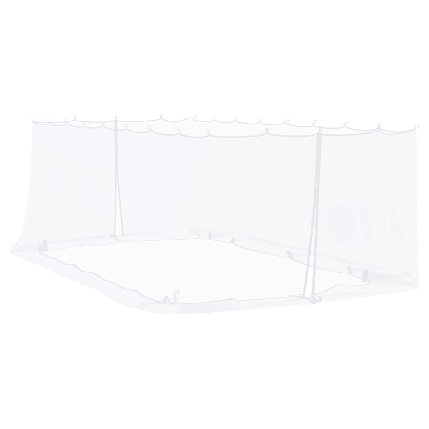 Myggnett for hagepavillon 220 mesh Hvit 6 x 3 x 2 m Polyester