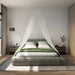 Myggnett for seng 3 pcs 156 mask Hvit Ø56 x 220 cm Polyester