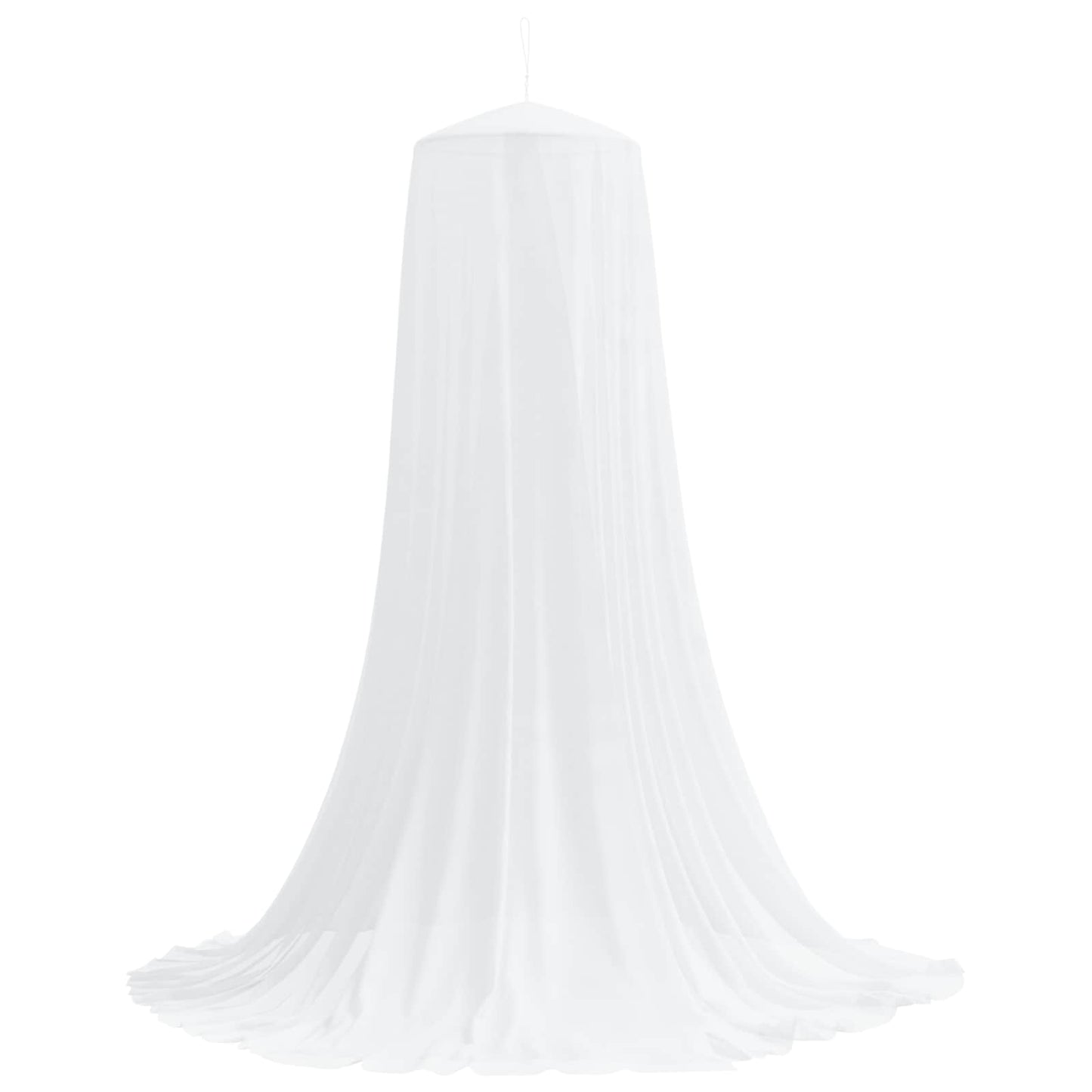 Myggnett for seng 3 pcs 156 mask Hvit Ø56 x 220 cm Polyester