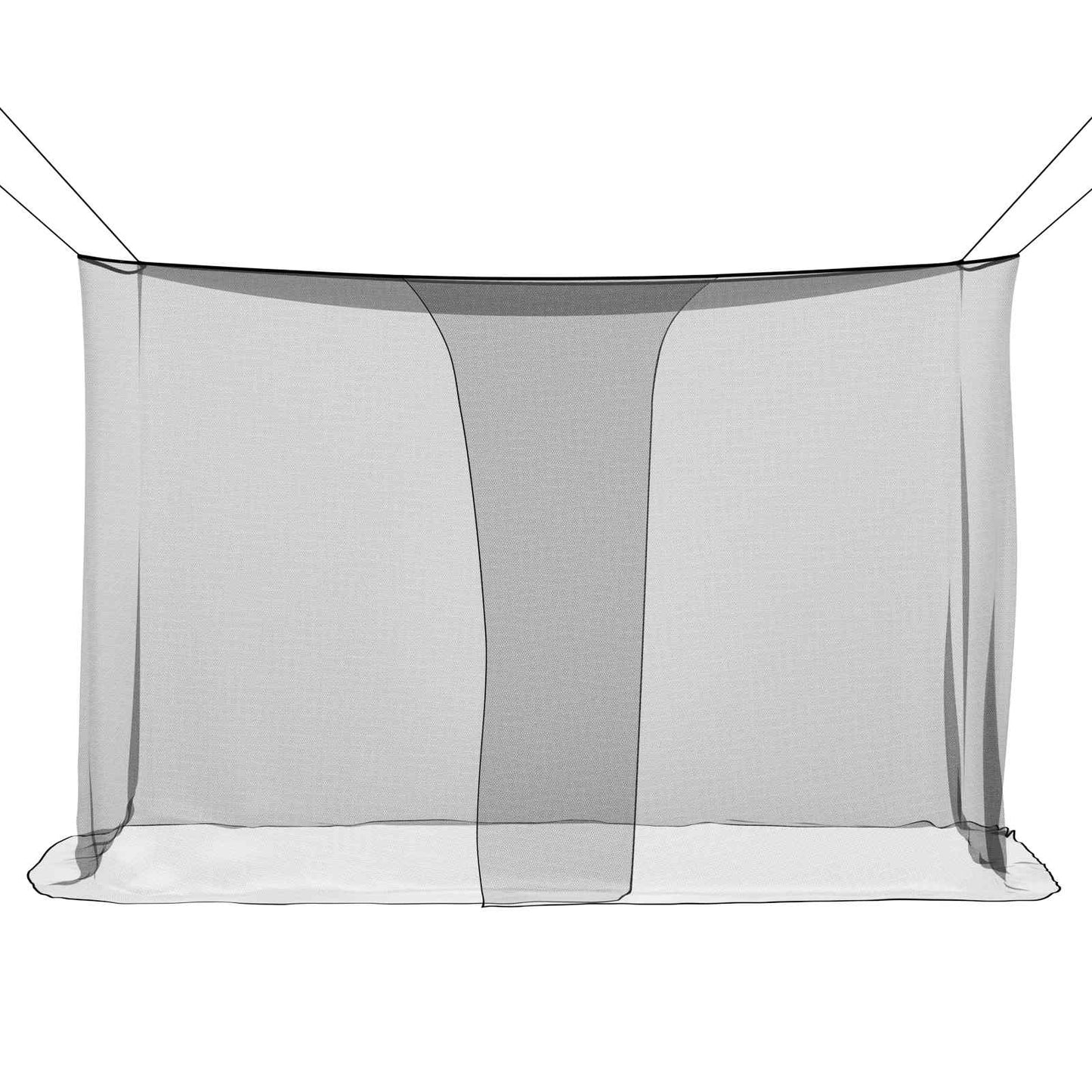 Myggnett for seng 156 mask Svart 220 x 100 x 150 cm Polyester