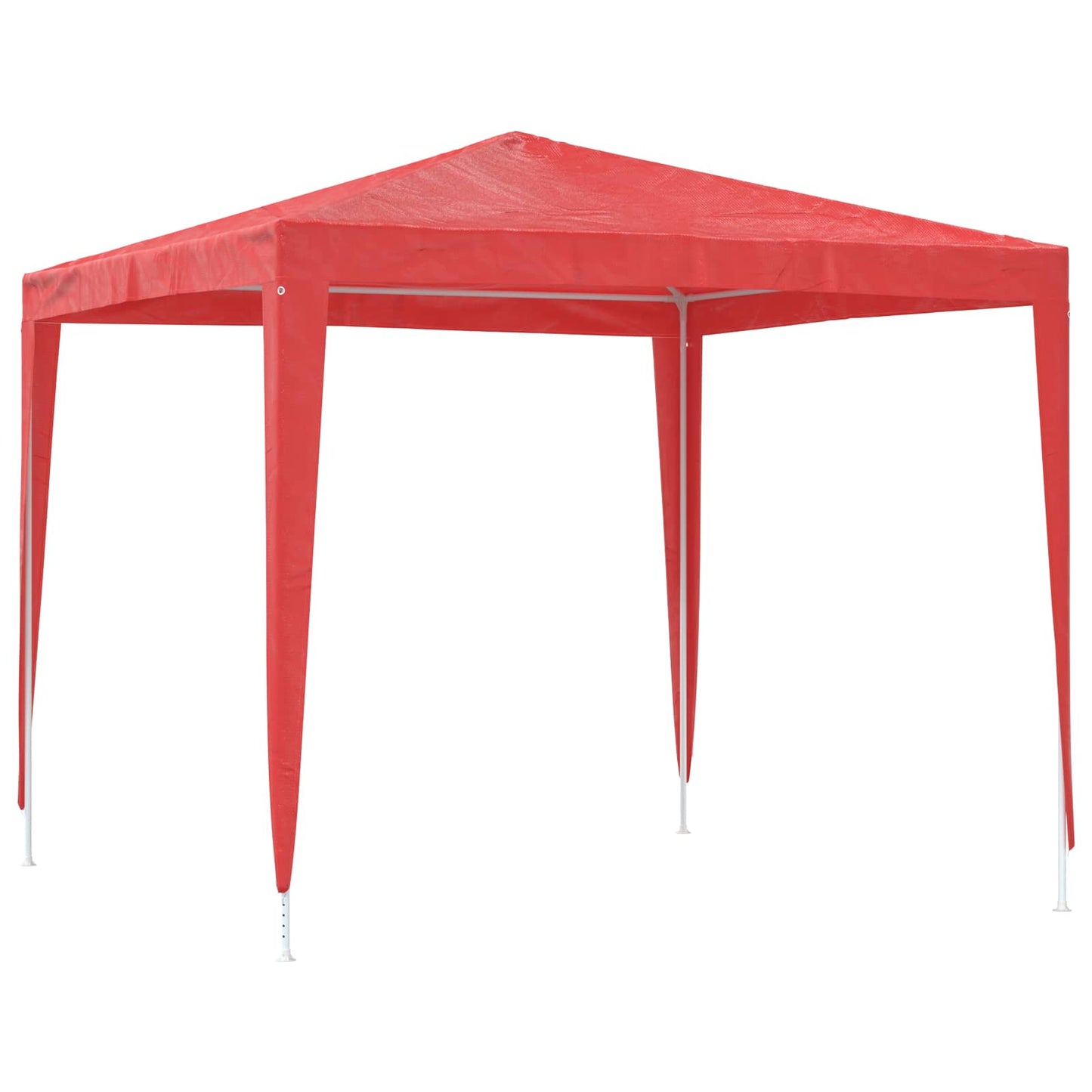 Partytelt 250 x 250 x 240 cm Rød PE og stål
