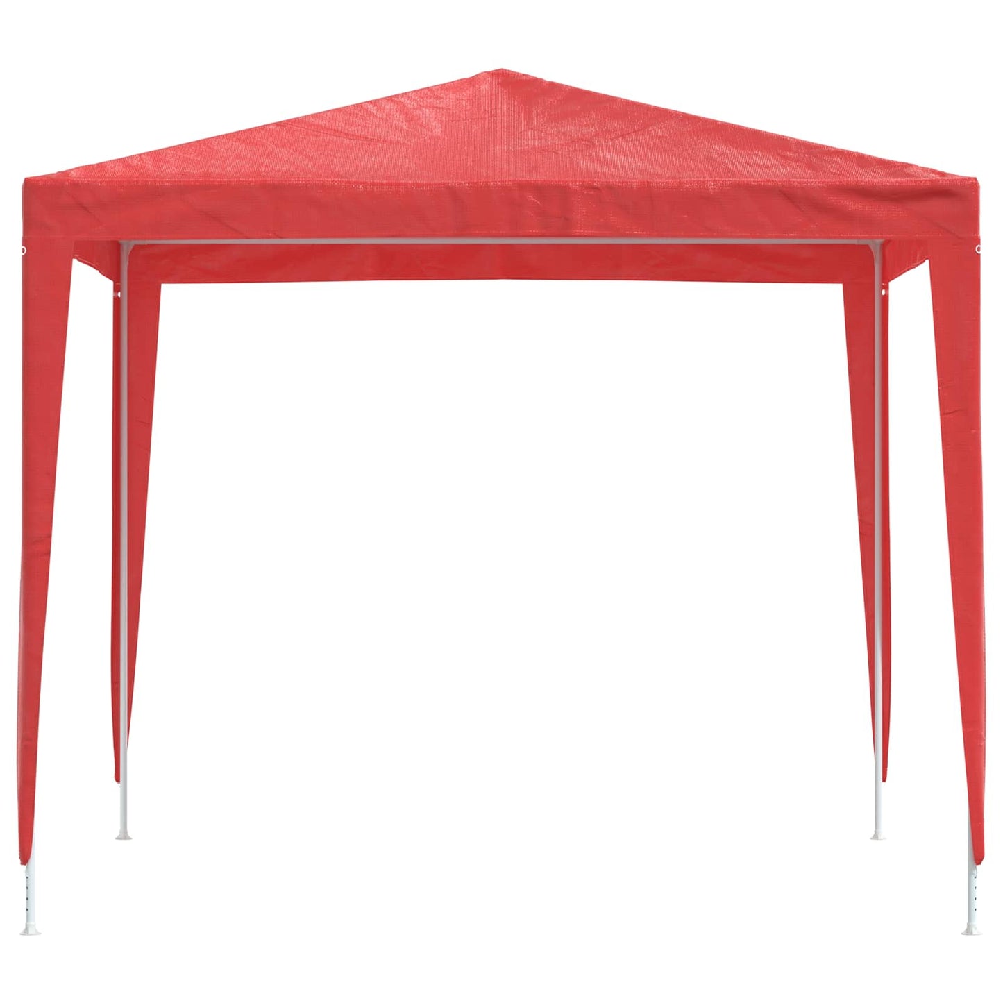 Partytelt 250 x 250 x 240 cm Rød PE og stål