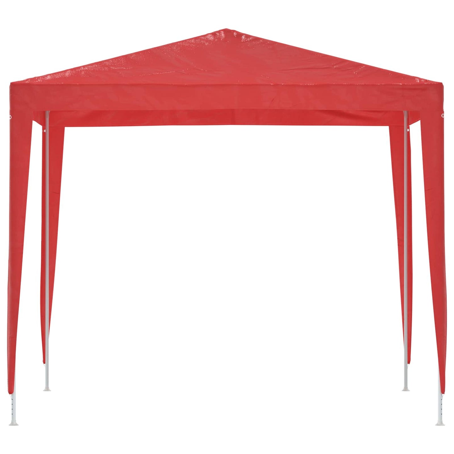 Partytelt 250 x 250 x 240 cm Rød PE og stål
