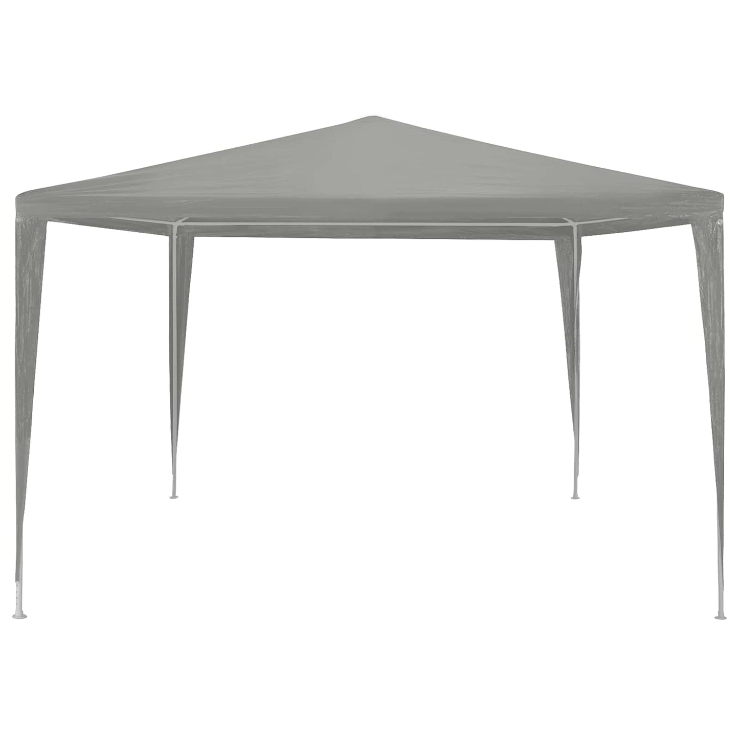 Partytelt Lysegrå 300 x 300 x 255 cm PE og stål