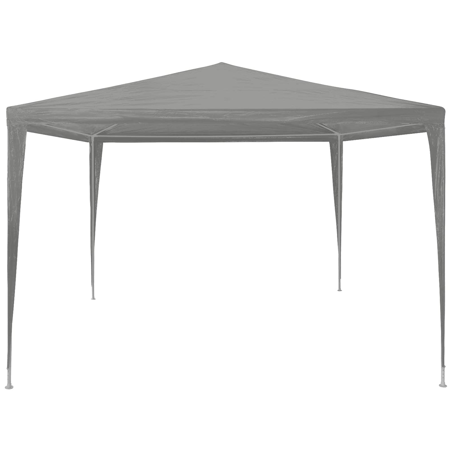 Partytelt Lysegrå 300 x 300 x 255 cm PE og stål