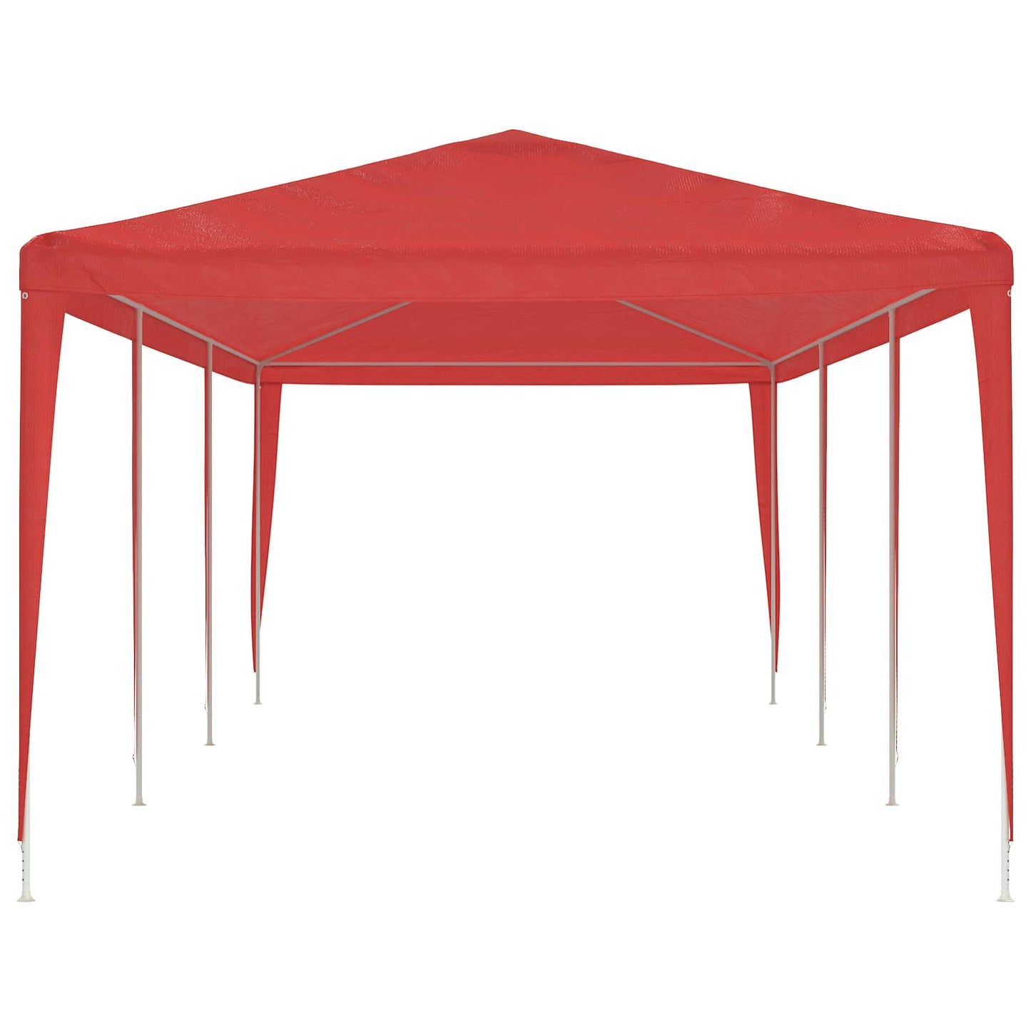 Partytelt Rød 900 x 300 x 255 cm PE og stål