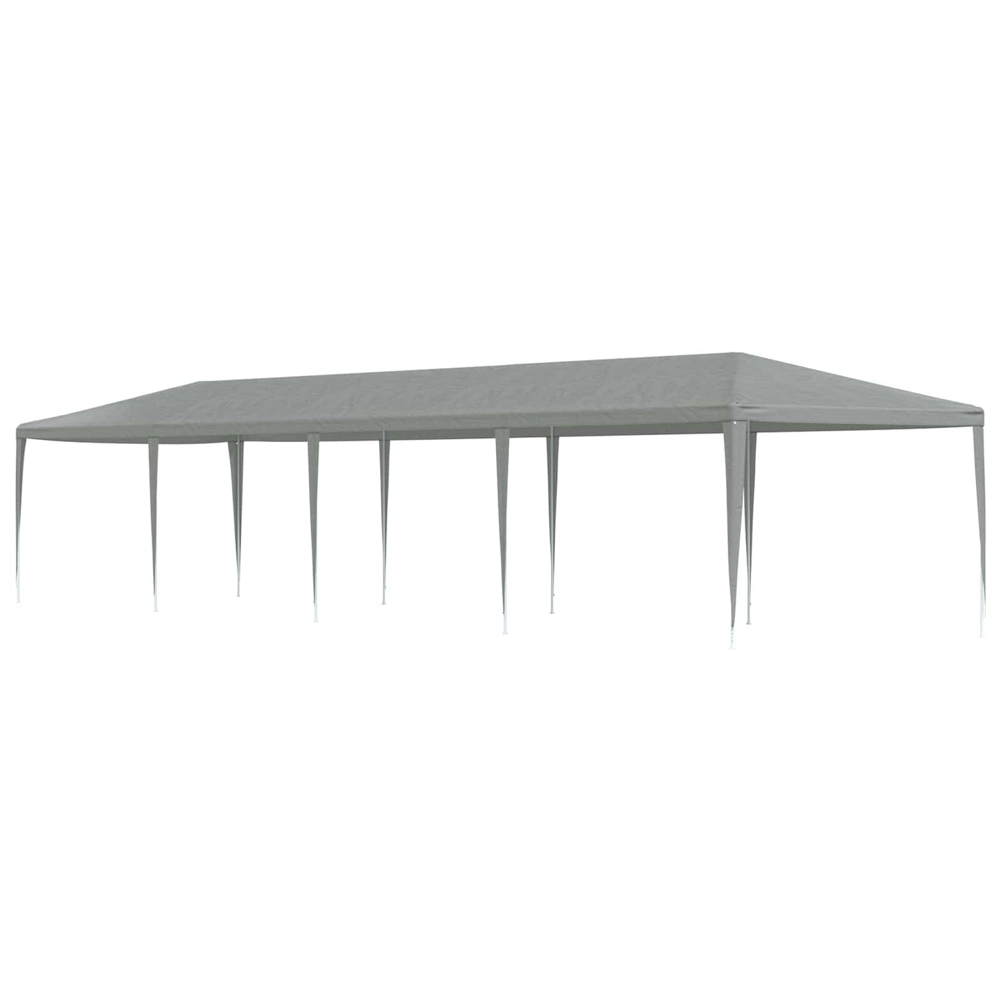 Partytelt Lysegrå 1200 x 300 x 255 cm PE og stål