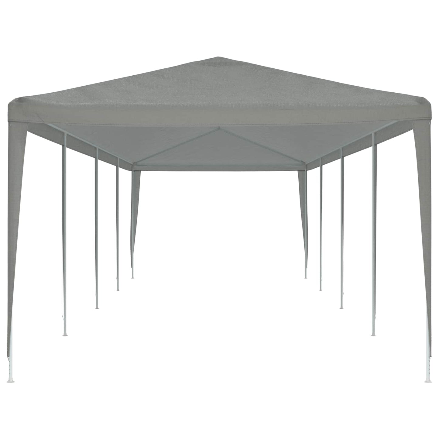 Partytelt Lysegrå 1200 x 300 x 255 cm PE og stål