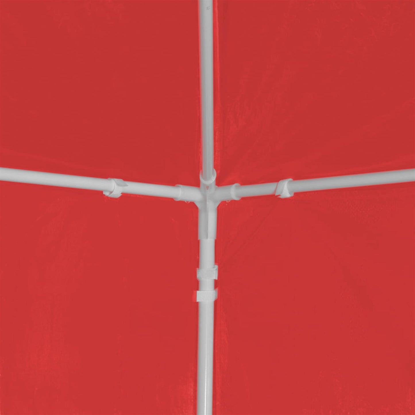 Partytelt 900 x 300 x 255 cm Rød PE og stål