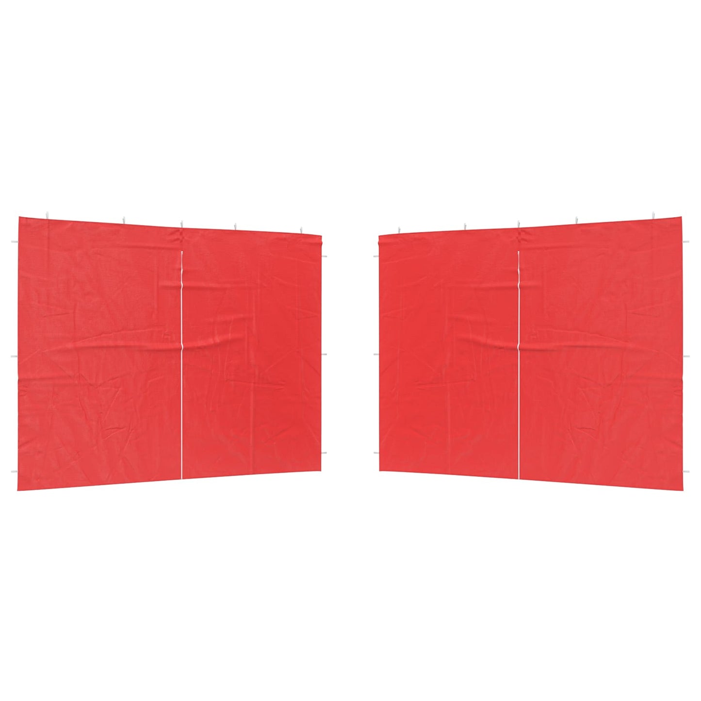Party Telt Sidevegg 2 pcs Rød 300 x 195 cm PE og stål