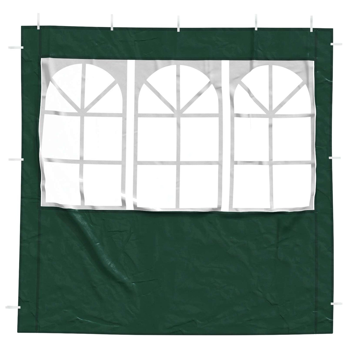 Party Telt Sidevegg 2 pcs 200 x 195 cm Grønn PE og stål