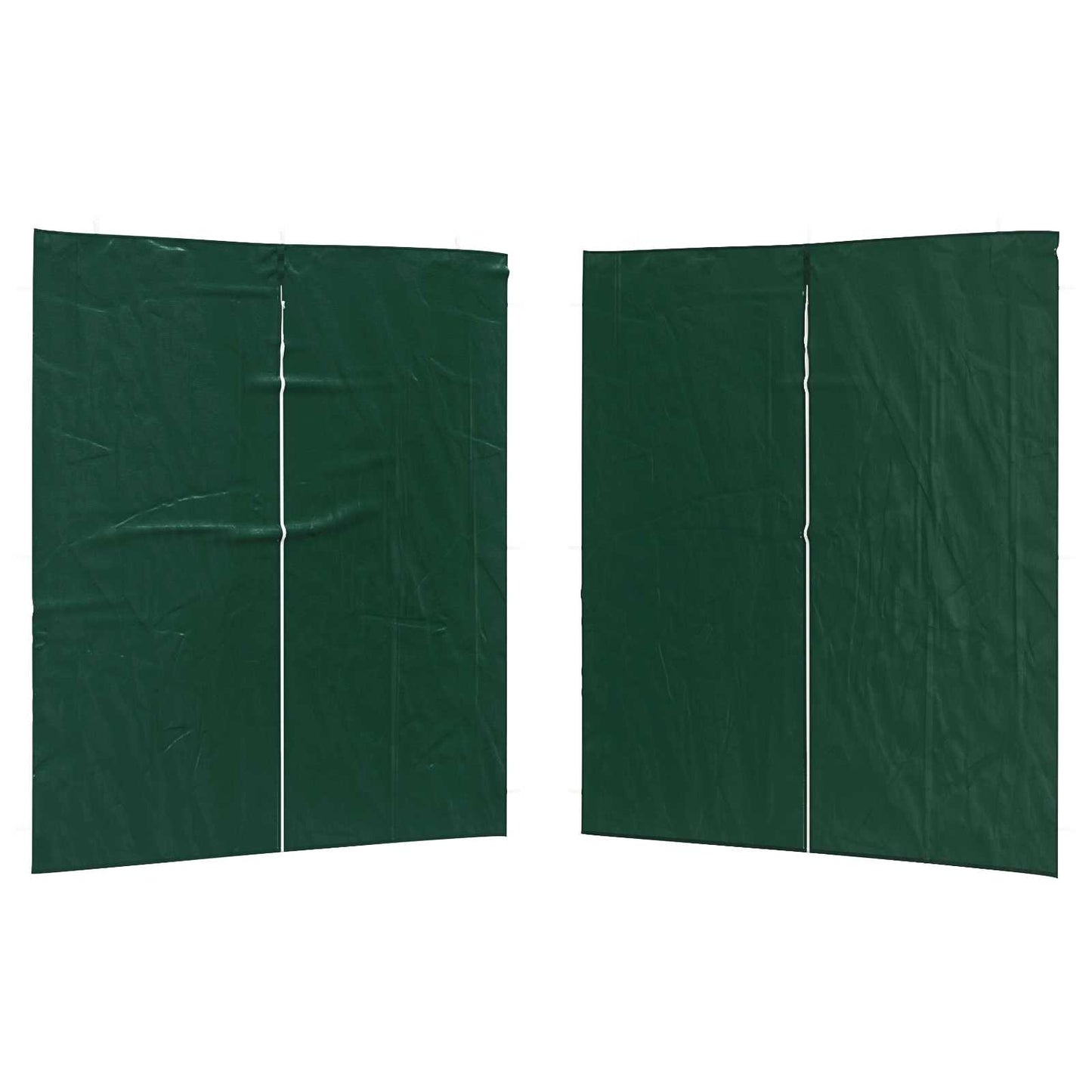 Party Telt Sidevegg 2 pcs Grønn 200 x 195 cm PE og stål