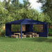 Party Telt Sidevegg 2 pcs 400 x 195 cm Blå PE og stål