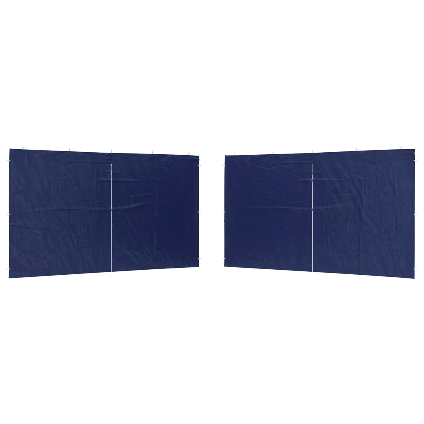 Party Telt Sidevegg 2 pcs Blå 400 x 195 cm PE og stål