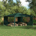 Party Telt Sidevegg 2 pcs 400 x 195 cm Grønn PE og stål