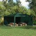 Party Telt Sidevegg 2 pcs Grønn 400 x 195 cm PE og stål