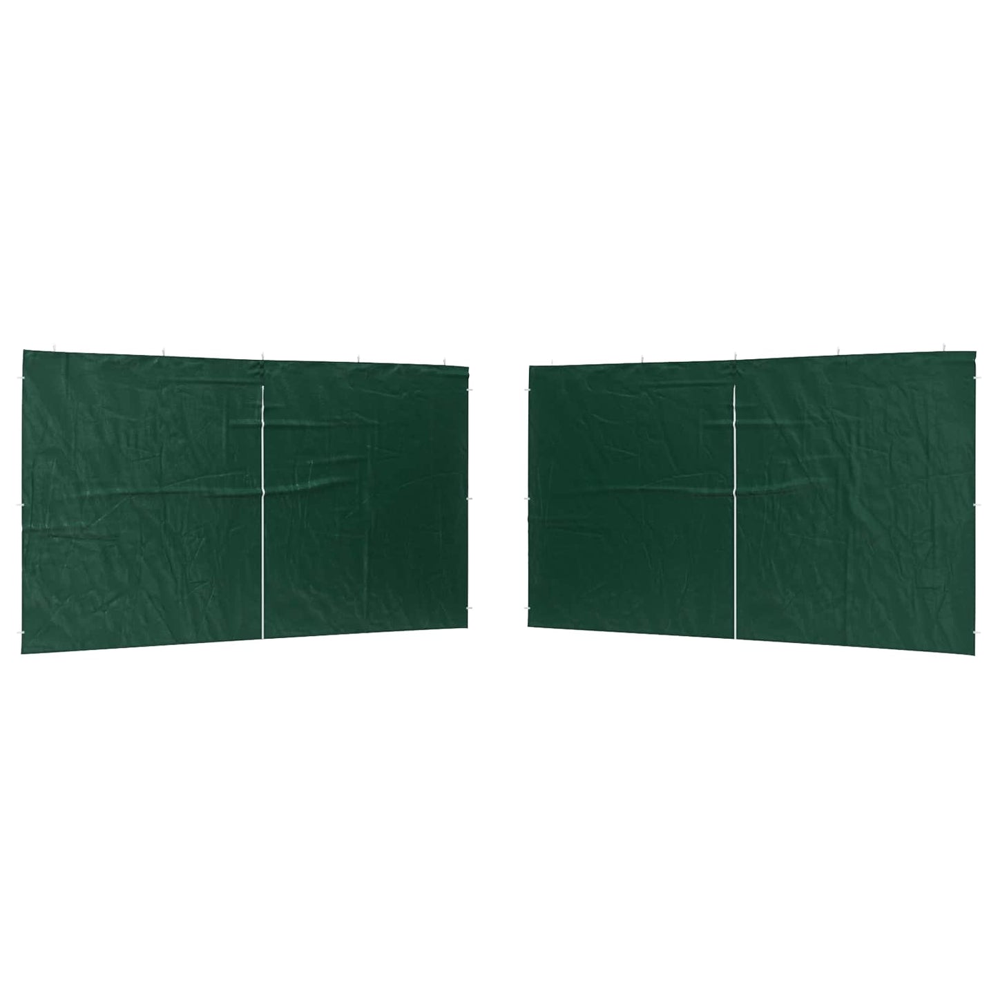 Party Telt Sidevegg 2 pcs Grønn 400 x 195 cm PE og stål
