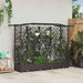 Hevet Bed med Trellis og Tak Brun 203,5 x 40 x 123 cm PP