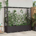 Hevet Bed med Trellis og Tak Brun 203 x 40 x 138 cm PP