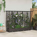 Hevet Bed med Trellis og Tak Brun 202,5 x 40 x 123 cm PP