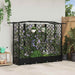 Hevet Bed med Trellis og Tak Svart 203,5 x 40 x 123 cm PP