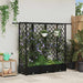 Hevet Bed med Trellis og Tak Svart 164 x 40 x 121 cm PP