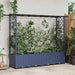 Hevet Bed med Trellis og Tak Grå 203 x 40 x 138 cm PP