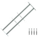 Sikkerhetsgitter for vinduer med 2 tverrbjelker 3 pcs