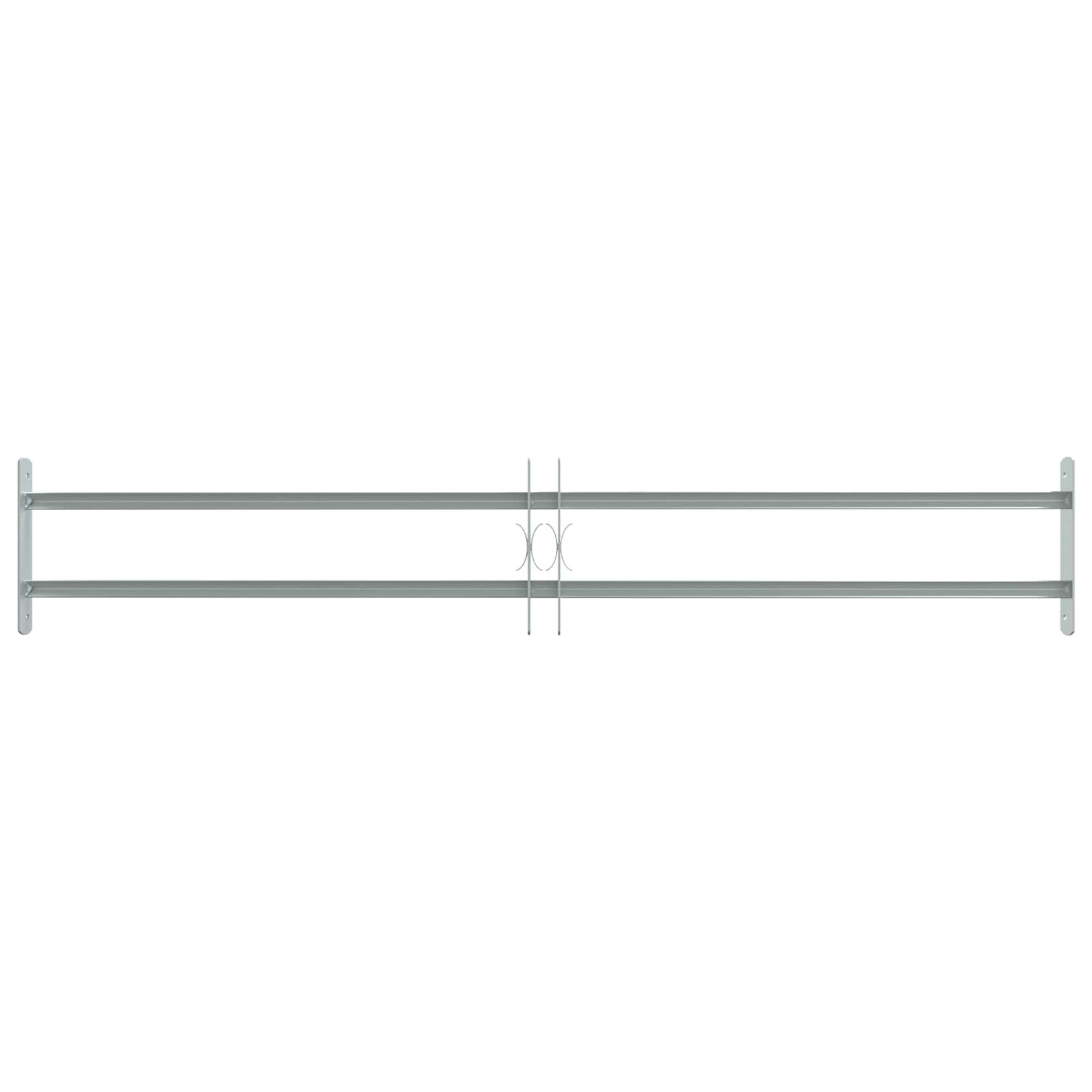 Sikkerhetsgitter for vinduer med 2 tverrbjelker 3 pcs