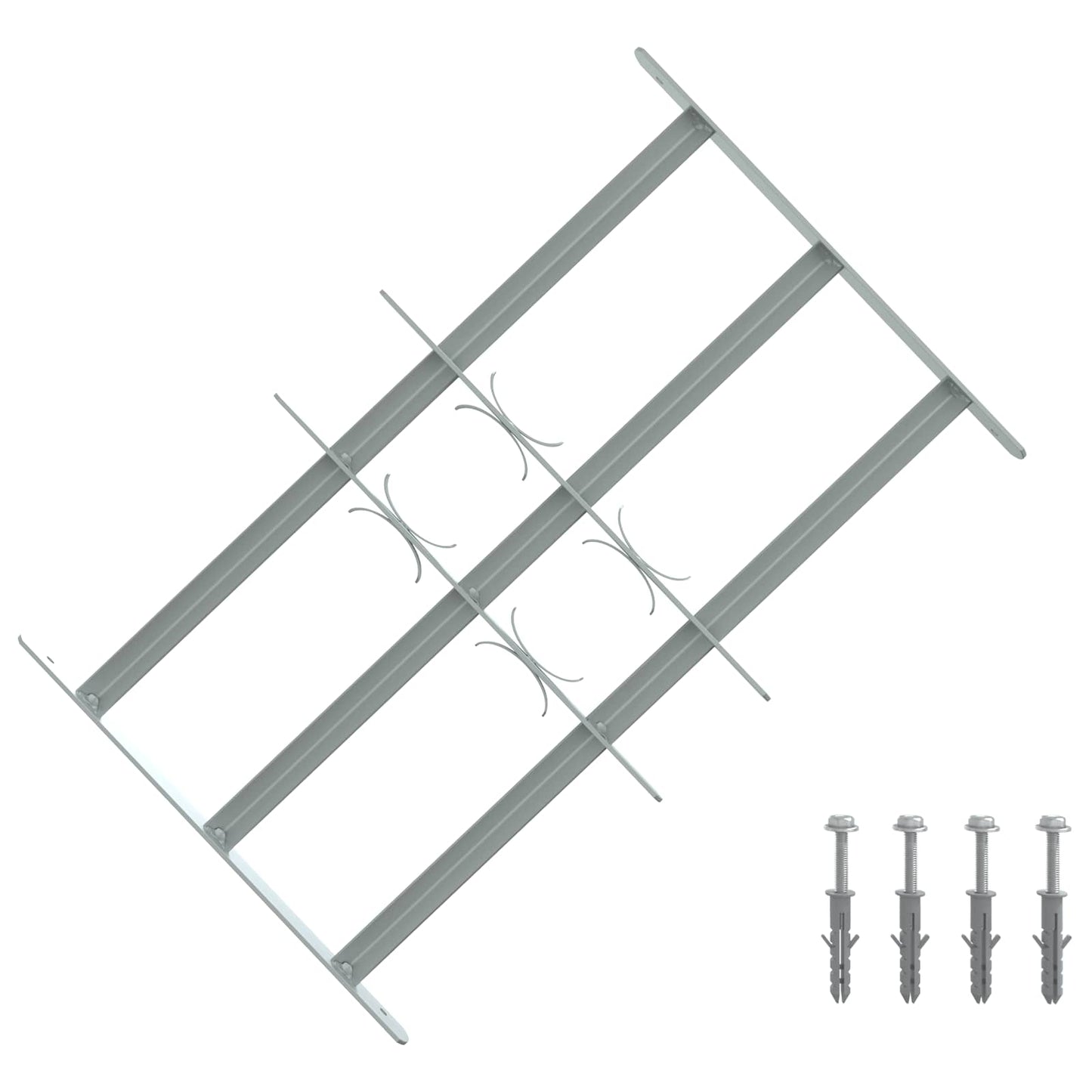 Sikkerhetsgitter for vinduer med 3 tverrbjelker 3 pcs