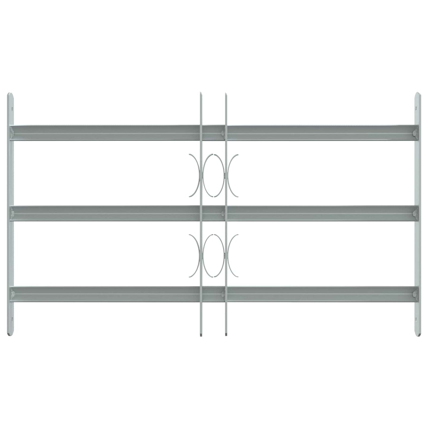 Sikkerhetsgitter for vinduer med 3 tverrbjelker 3 pcs