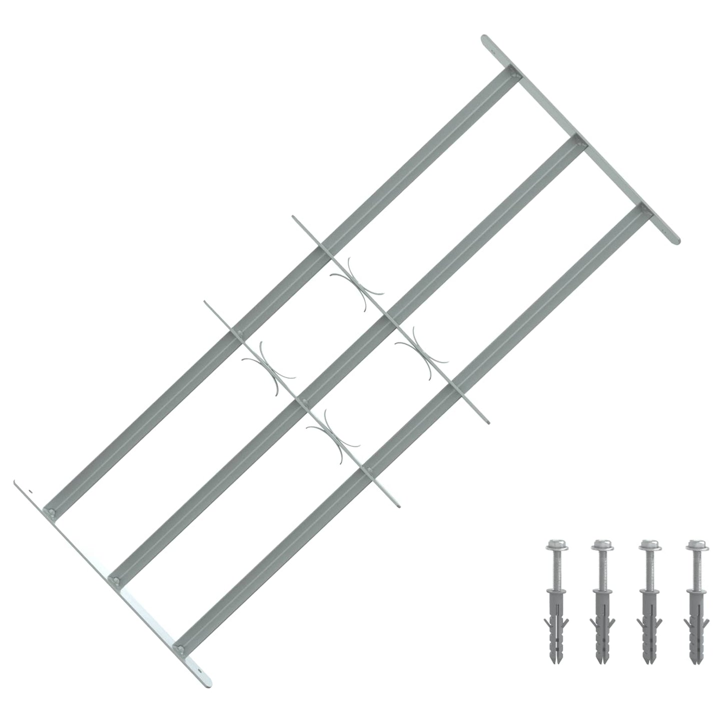 Sikkerhetsgitter for vinduer med 3 tverrbjelker 3 pcs