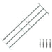 Sikkerhetsgitter for vinduer med 3 tverrbjelker 3 pcs