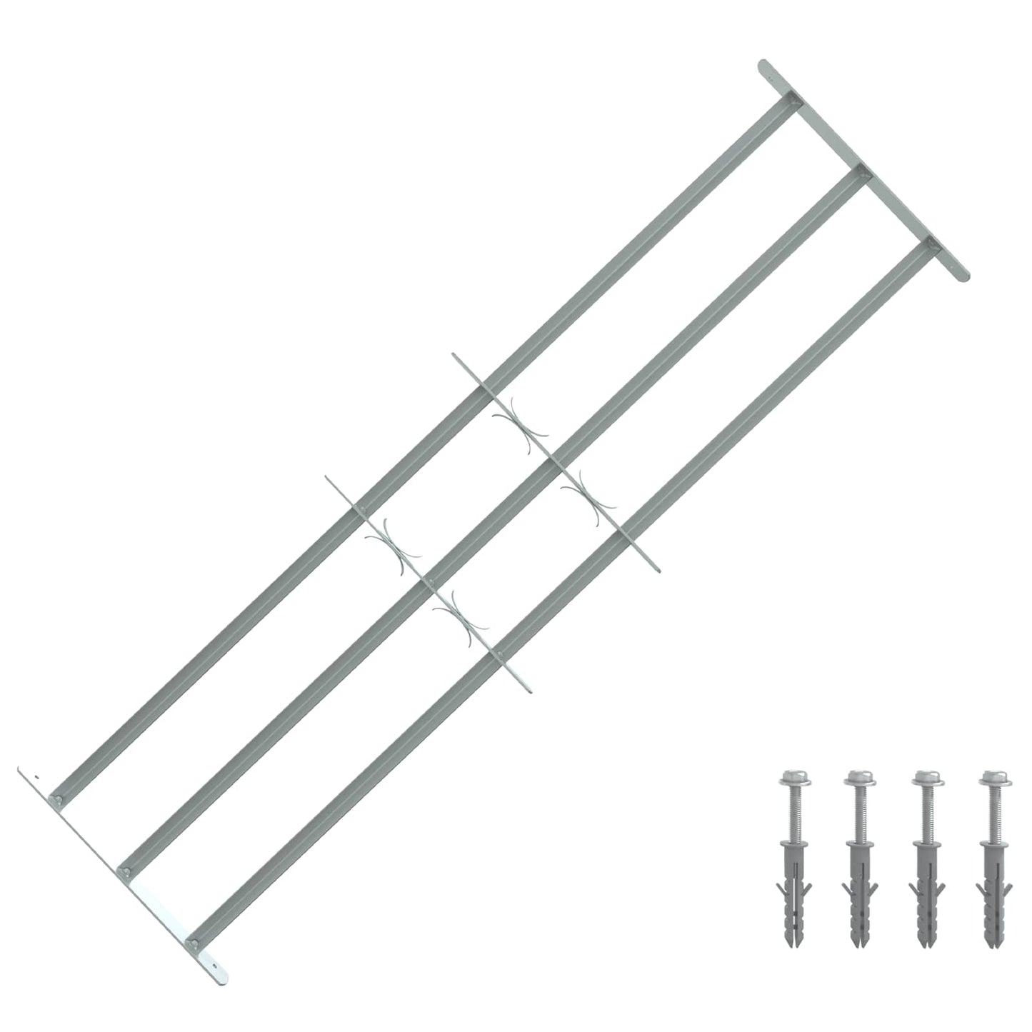 Sikkerhetsgitter for vinduer med 3 tverrbjelker 3 pcs