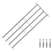 Sikkerhetsgitter for vinduer med 4 tverrbjelker 3 pcs