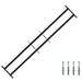 Sikkerhetsgitter for vinduer med 2 tverrbjelker 3 pcs 93-174 cm