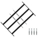 Sikkerhetsgitter for vinduer med 3 tverrbjelker 3 pcs 43-74 cm