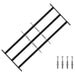 Sikkerhetsgitter for vinduer med 3 tverrbjelker 3 pcs 63-114 cm