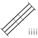 Sikkerhetsgitter for vinduer med 3 tverrbjelker 3 pcs 93-174 cm