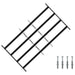 Sikkerhetsgitter for vinduer med 4 tverrbjelker 3 pcs 63-114 cm