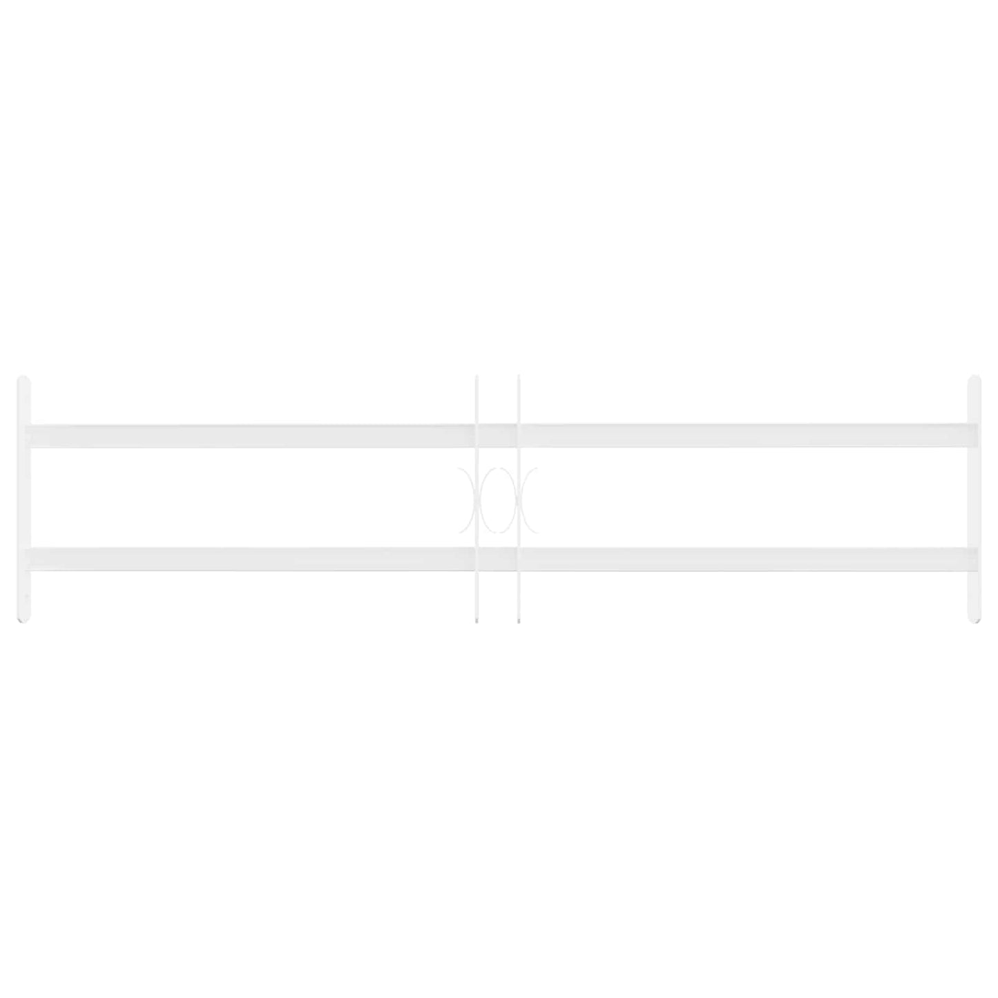 Sikkerhetsgitter for vinduer med 2 tverrbjelker 63-114 cm