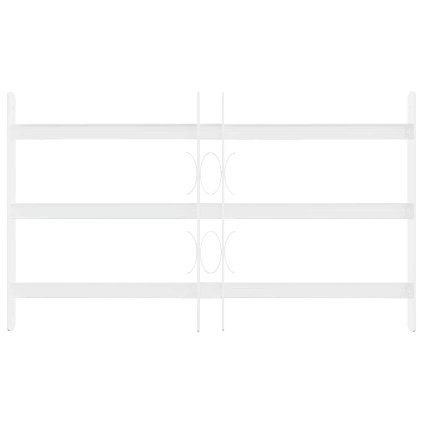 Sikkerhetsgitter for vinduer med 3 tverrbjelker 3 pcs 43-74 cm
