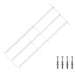 Sikkerhetsgitter for vinduer med 3 tverrbjelker 3 pcs 63-114 cm