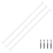Sikkerhetsgitter for vinduer med 3 tverrbjelker 3 pcs 93-174 cm