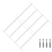 Sikkerhetsgitter for vinduer med 4 tverrbjelker 3 pcs 43-74 cm