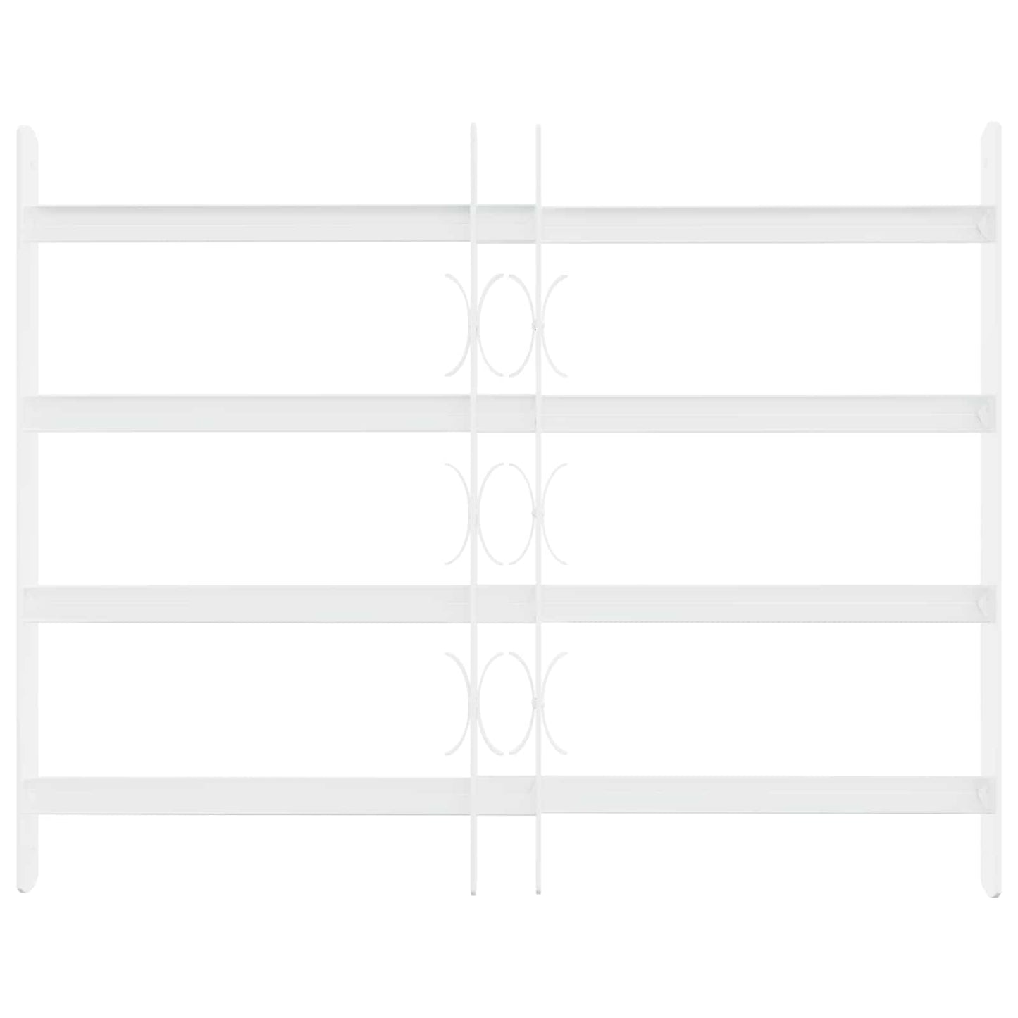 Sikkerhetsgitter for vinduer med 4 tverrbjelker 3 pcs 43-74 cm