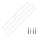 Sikkerhetsgitter for vinduer med 4 tverrbjelker 3 pcs 93-174 cm